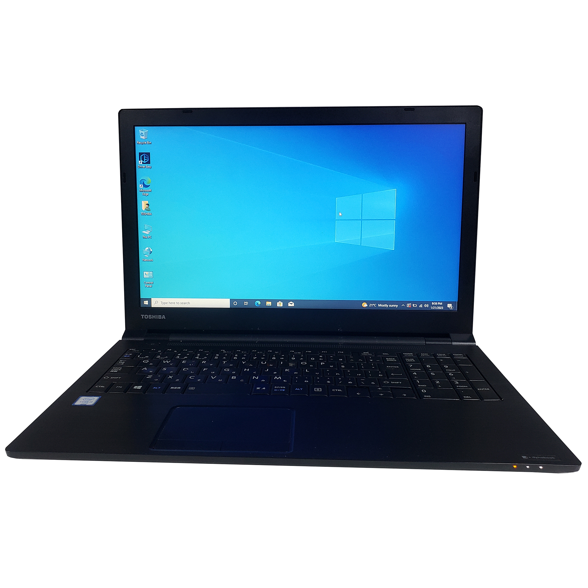 Toshiba Dynabook B55/F, i3-6100M, 2.3GHZ, 8GB Ram, 500GB HDD, Intel HD  Graphics 520, 15.6, Eng/Jap Kb, Black (Refurbished) - PB55FFB412AAD11