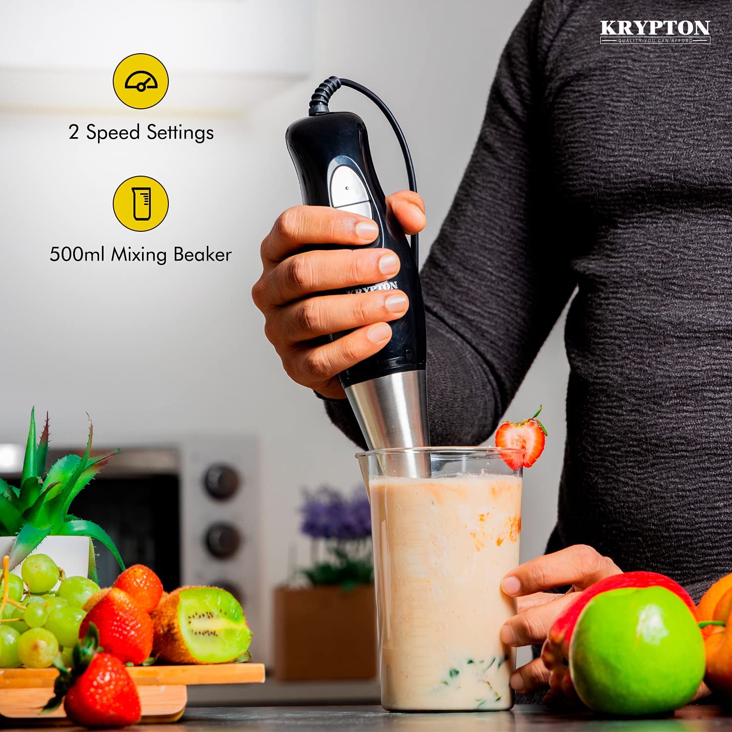 Krypton KNHB6078 Hand Blender with Powerful Motor | PLUGnPOINT