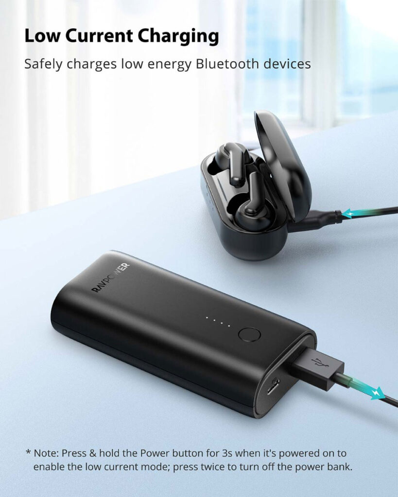 Ravpower Power Bank 10000mah Pd And Qc 2 Port 18w Black Pb205 Plugnpoint The Marketplace 0945