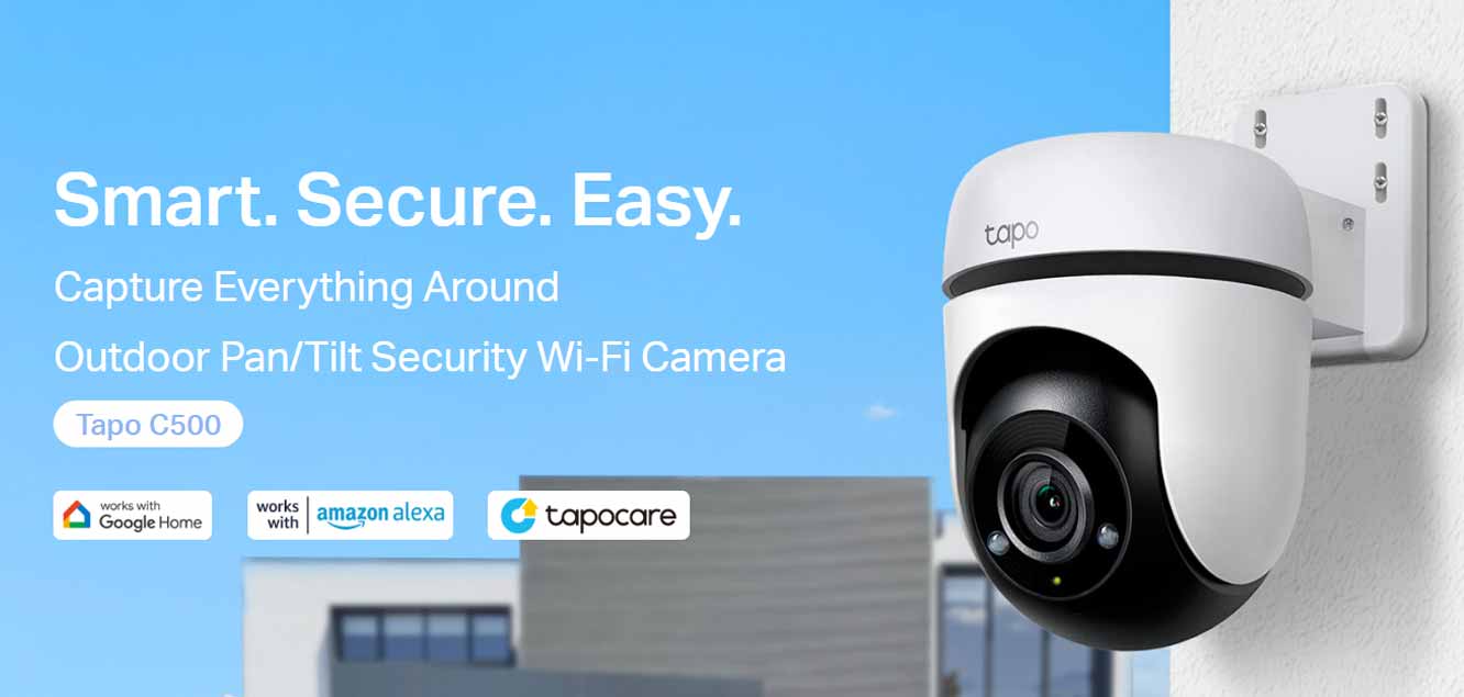 TP-Link Outdoor Pan/Tilt Security Wi-Fi Camera - Tapo C500