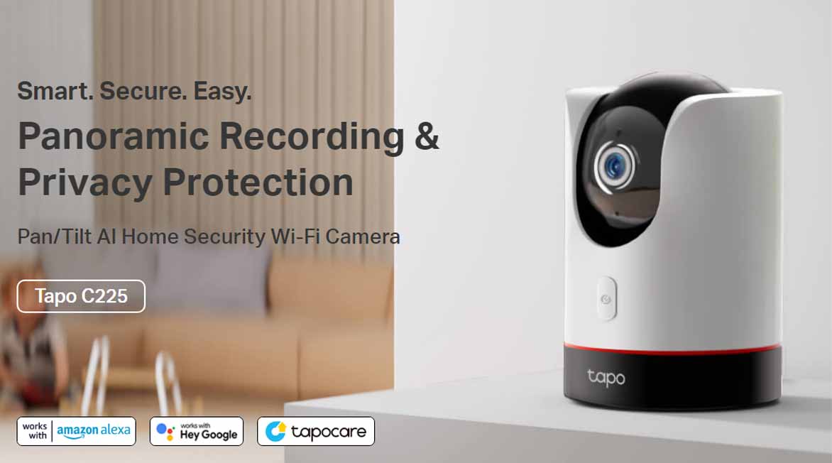 TP-Link Pan/Tilt AI Home Security Wi-Fi Camera - TAPO C225