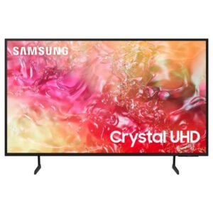 Samsung Smart TV, Big TV, Crystal UHD, DU7000, 75 Inch, 2024, Pure Color, 4K Upscaling, Samsung TV Plus, Q-Symphony, Black - UA75DU7000UXZN