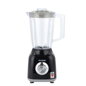 KHIND Blender 1.5L Jar with 2 Speed and 0.6L Dry Miller Jar for Grinding, Black - BL1542