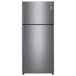 LG Top Mount 509 Liters Refrigerator, Smart Inverter Compressor, Dark Graphite Color - GN-C782HQCL